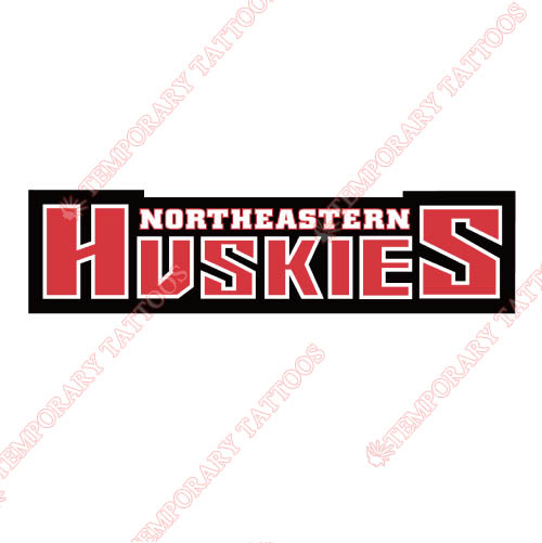 Northeastern Huskies Customize Temporary Tattoos Stickers NO.5635